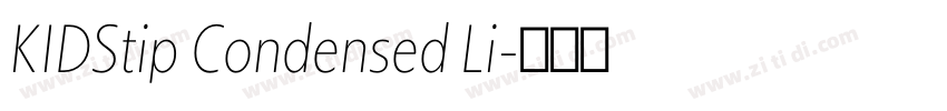 KIDStip Condensed Li字体转换